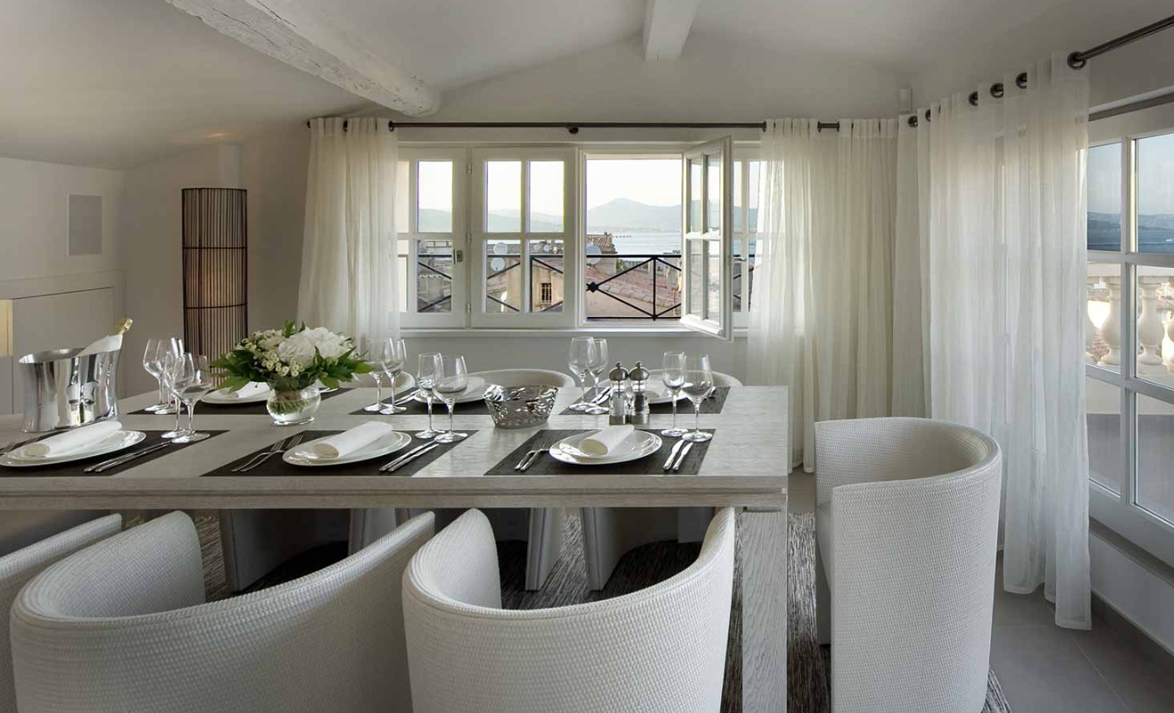 Dining room - Luxury Apartment Les Remparts de St Tropez