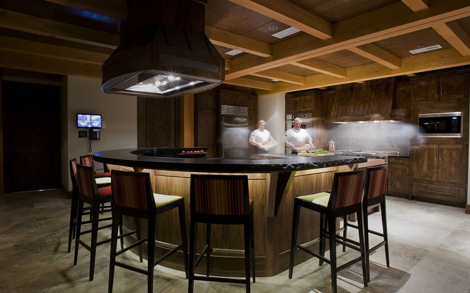 Kitchen - Bighorn Luxury Heli-Ski Lodge in Revelstoke