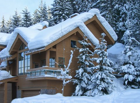 Town house in Whistler, winter time